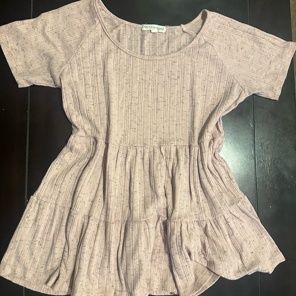 Light Pink Textured Blouse